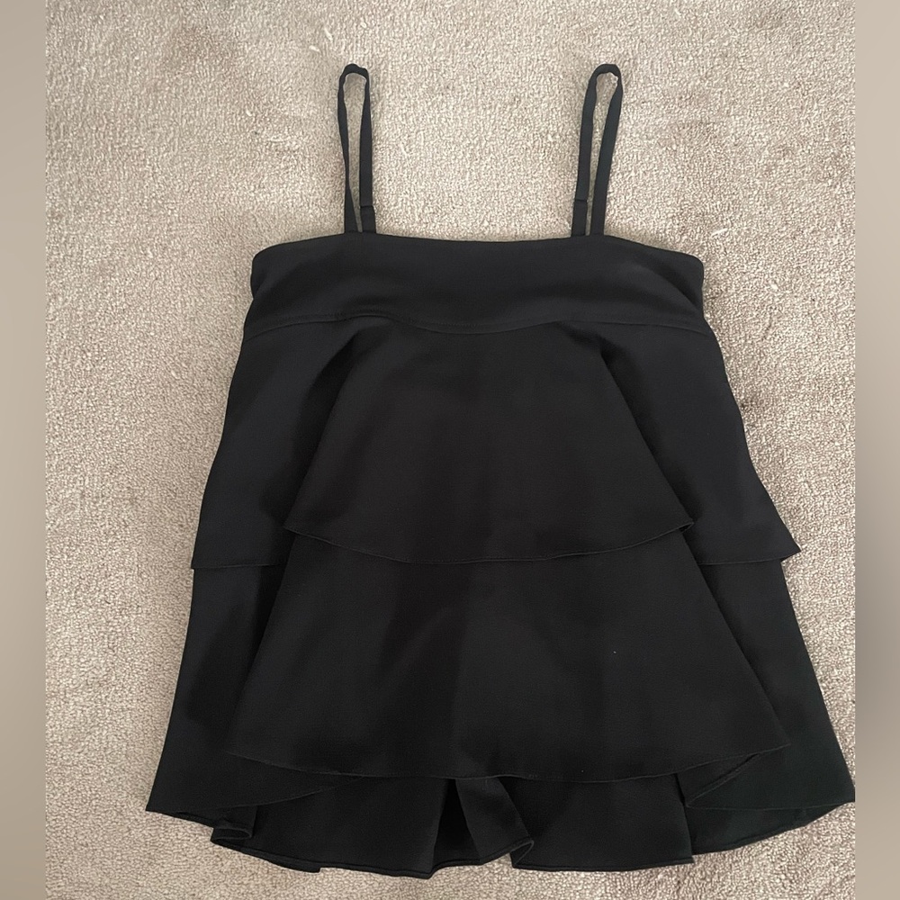 NEW Vici Tiered Black Baby Doll Tank Top